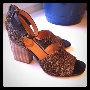 Madewell Alena Ankle Strap Calf Hair Sandal